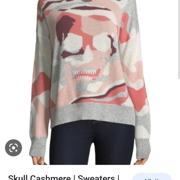 SKULL CASHMERE SWEATER - Picture 1 of 10